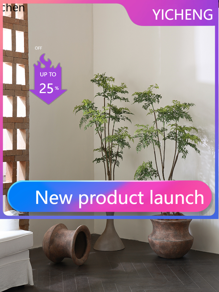 Ficus Lyrata Tree - LYY Floor Vase Green Plant Artificial