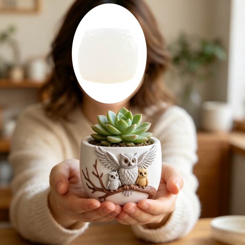 The owl standing on the branch - Echeveria Succulent บทวิจารณ์และราคา