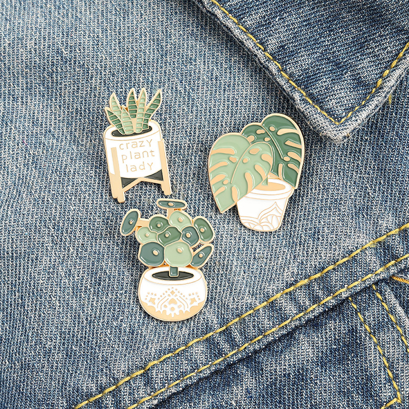 Potted Plant Brooch Monstera A - Aloe Vera Pot บทวิจารณ์และราคา