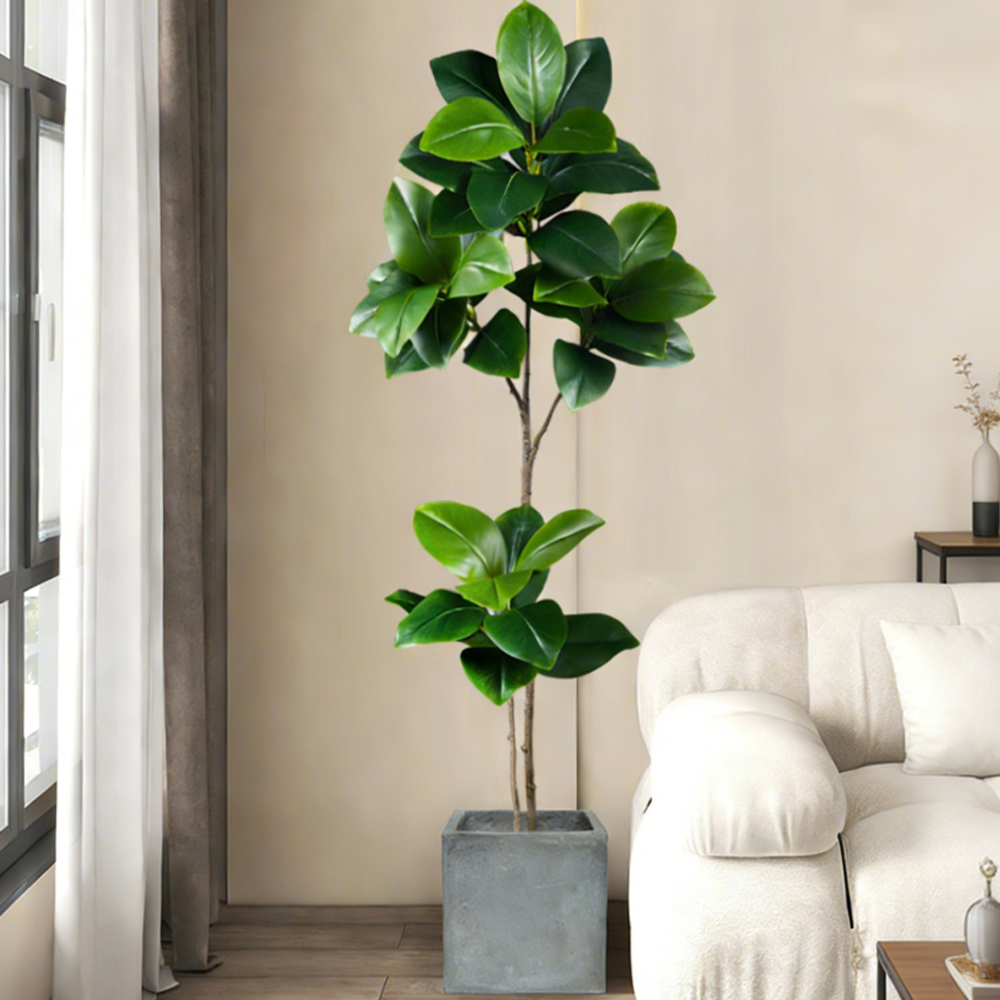 74-140cm Artificial Rubber Tre - Ficus Lyrata Tree บทวิจารณ์และราคา