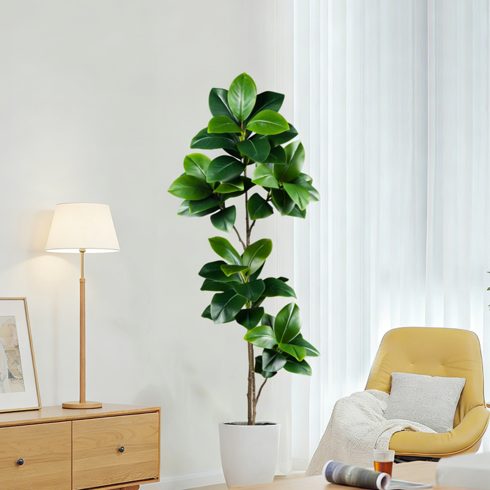 74-140cm Artificial Rubber Tre - Ficus Lyrata Tree บทวิจารณ์และราคา