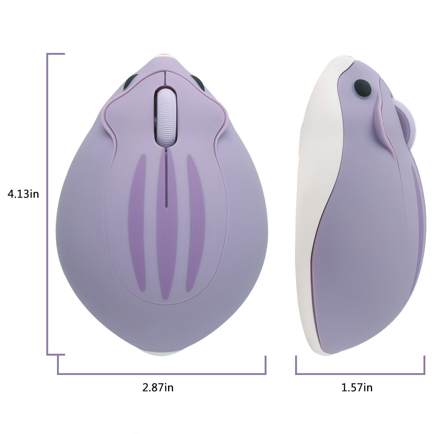 2.4G Wireless Mouse Purple Ham - Tradescantia Purple บทวิจารณ์และราคา