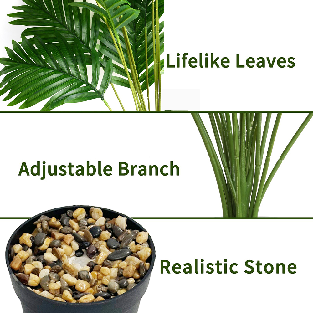 24 Leaves Areca Palm Artificia - Dracaena Marginata บทวิจารณ์และราคา
