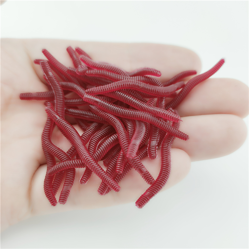 100PCS Soft Lure Bass Bream Bl - Aglaonema Red บทวิจารณ์และราคา