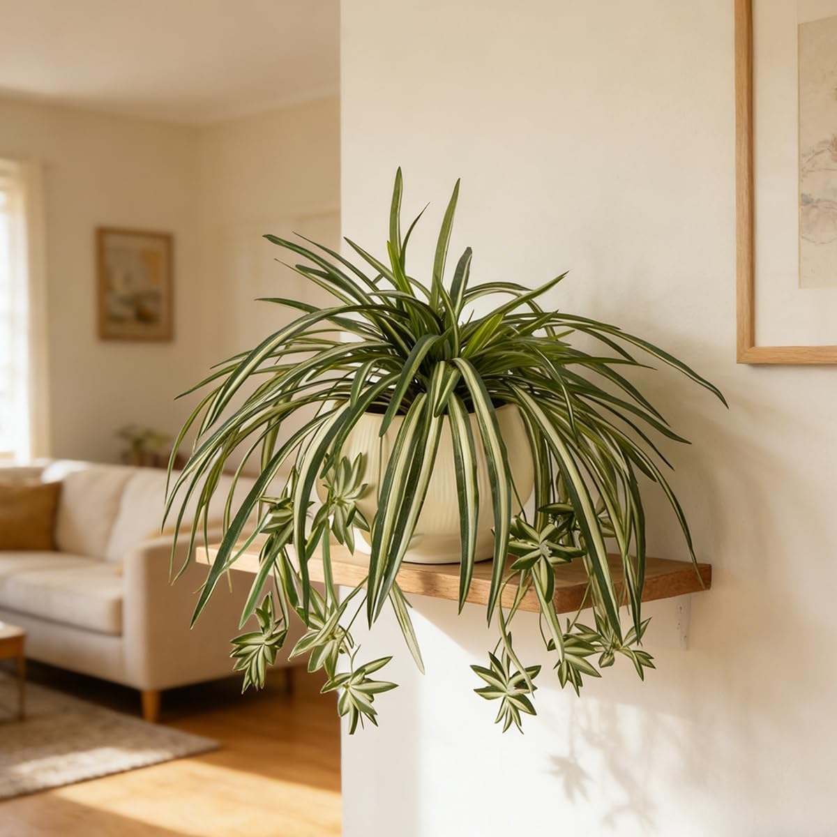 4PCS Artificial Hanging Spider - Spider Plant Hanging บทวิจารณ์และราคา