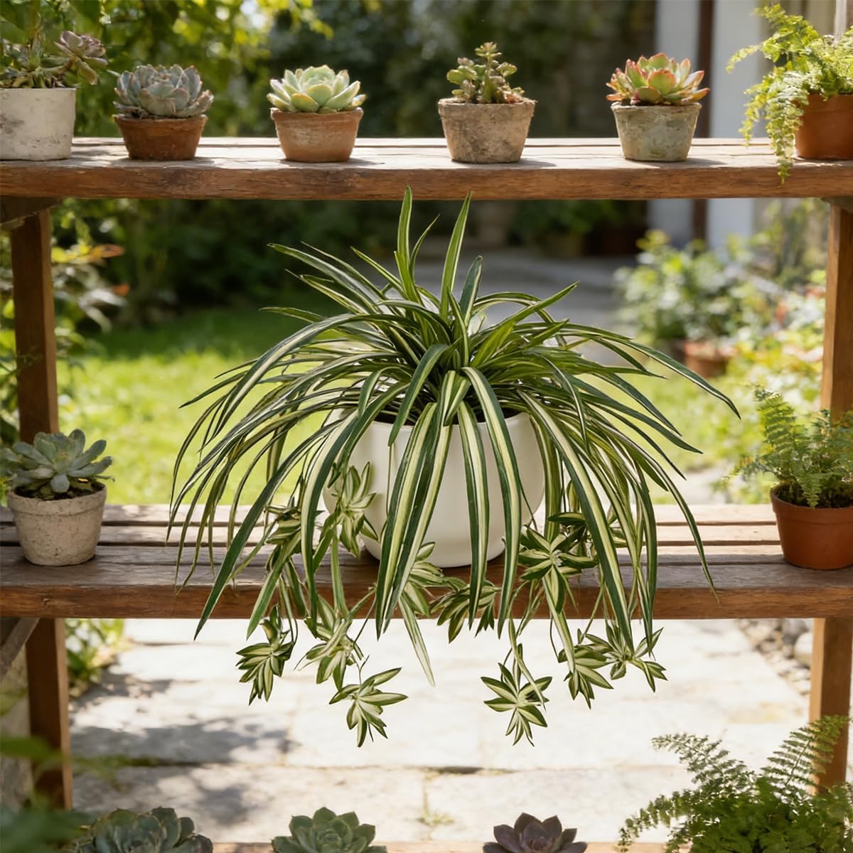 4PCS Artificial Hanging Spider - Spider Plant Hanging บทวิจารณ์และราคา