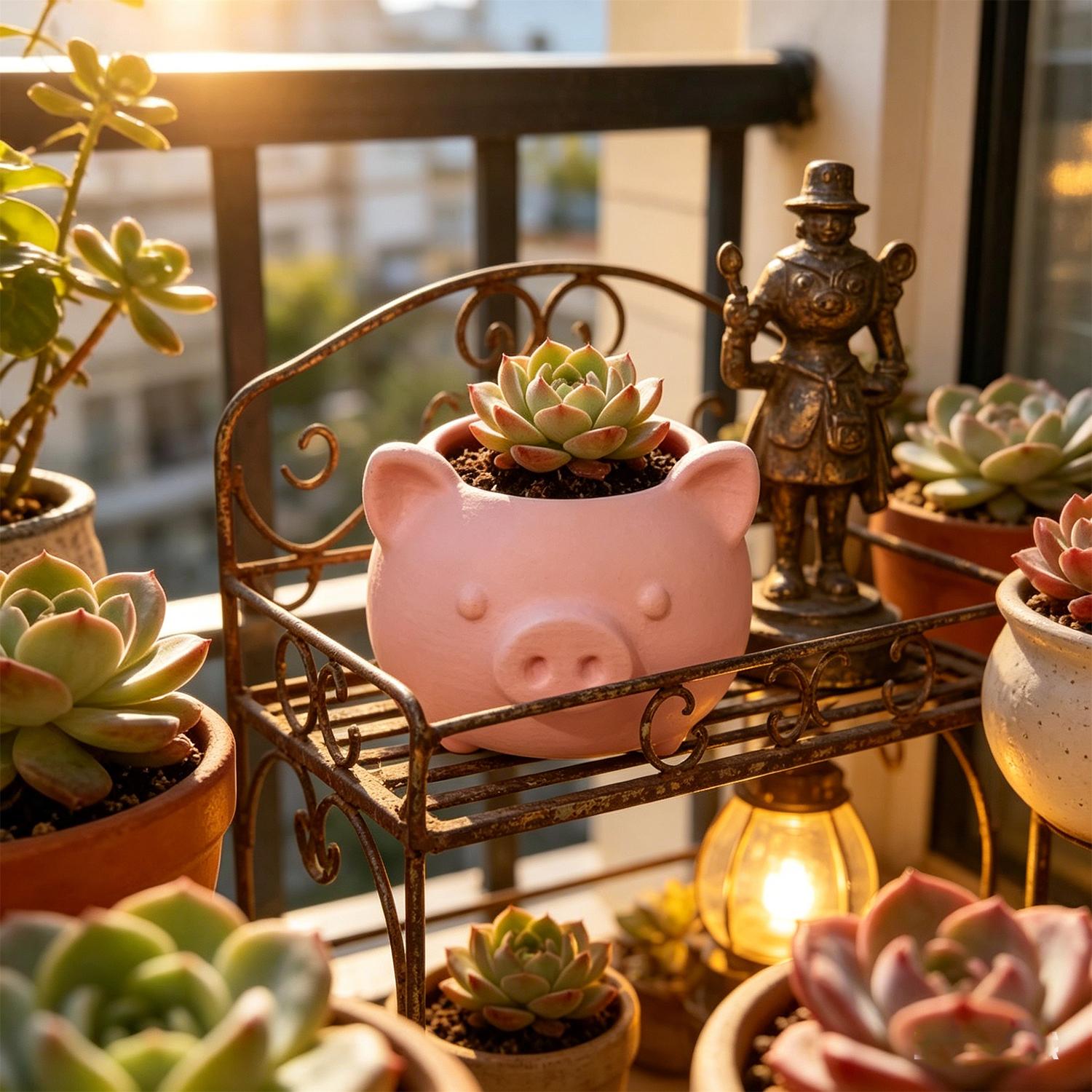 10/1pcs 3D Printed Creative Pi - Echeveria Succulent บทวิจารณ์และราคา