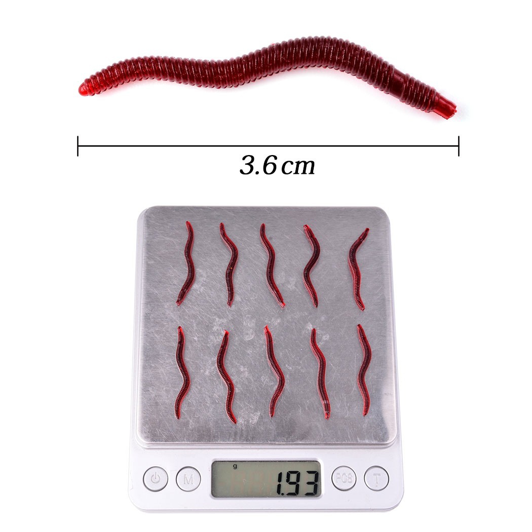50Pcs Fishing Lures Lifelike F - Aglaonema Red บทวิจารณ์และราคา