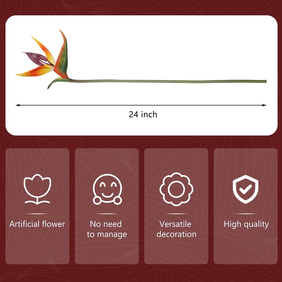 12 Pcs Bird of Paradise Artifi - Bird Paradise Strelitzia บทวิจารณ์และราคา