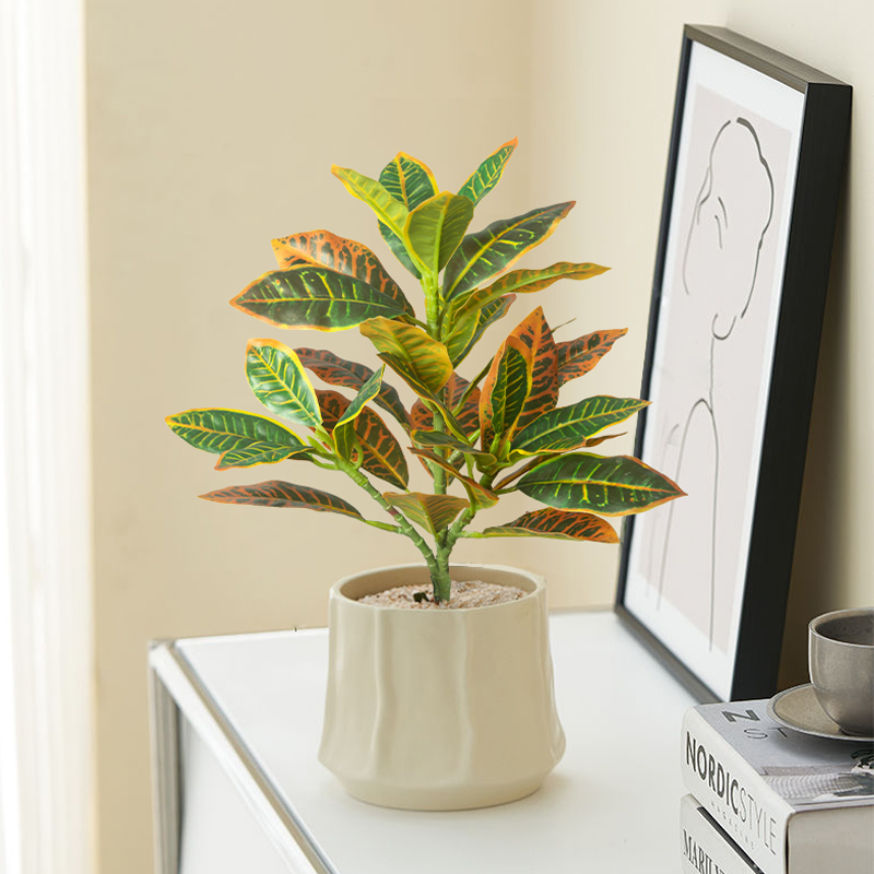 24-41cm Artificial Plants Fake - Ficus Lyrata Tree บทวิจารณ์และราคา
