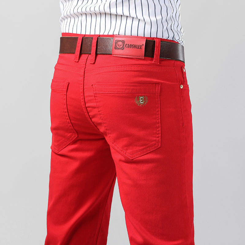 Men's Colorful Denim Stretch S - Aglaonema Red บทวิจารณ์และราคา