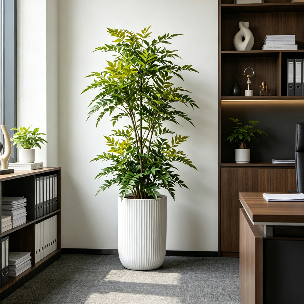 73-135cm Artificial Nandina Pl - Ficus Lyrata Tree บทวิจารณ์และราคา
