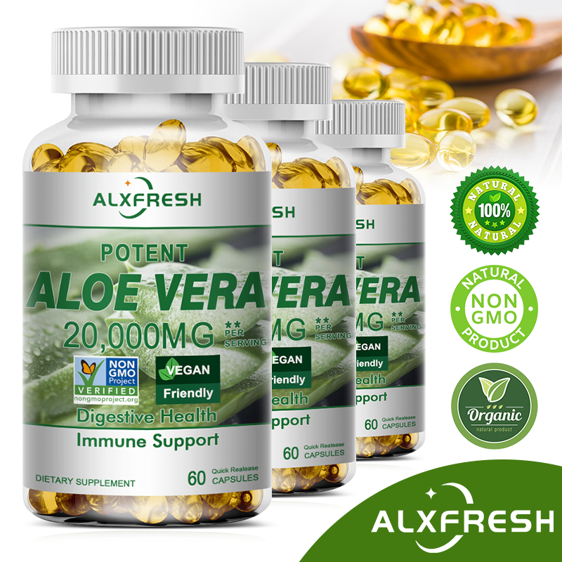 Aloe Vera Capsules Improve Dig - Aloe Vera Pot บทวิจารณ์และราคา