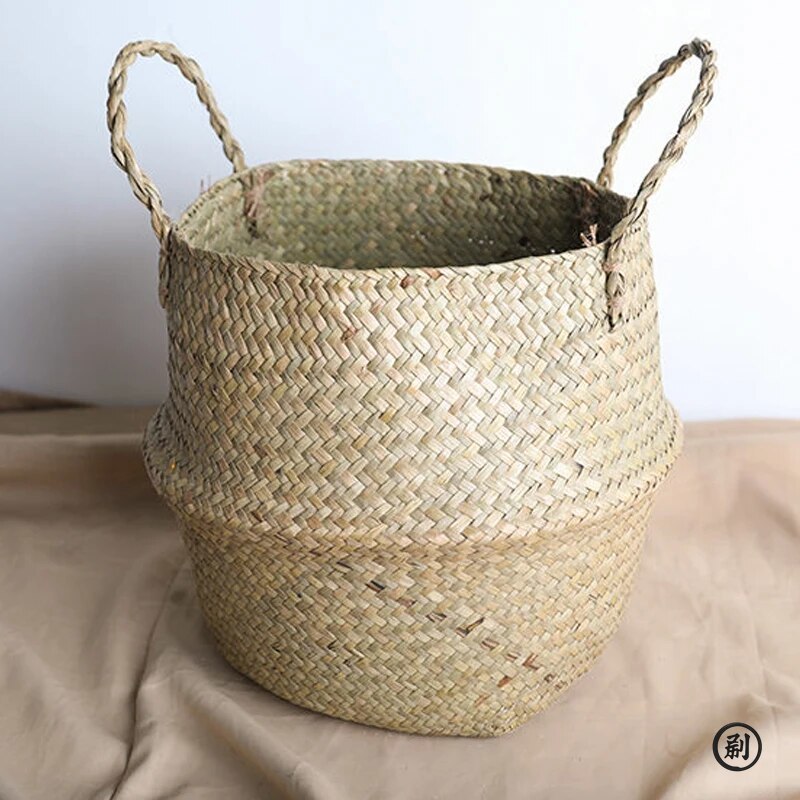 Wicker Basket Toy Organizer Fo - Aloe Vera Pot บทวิจารณ์และราคา